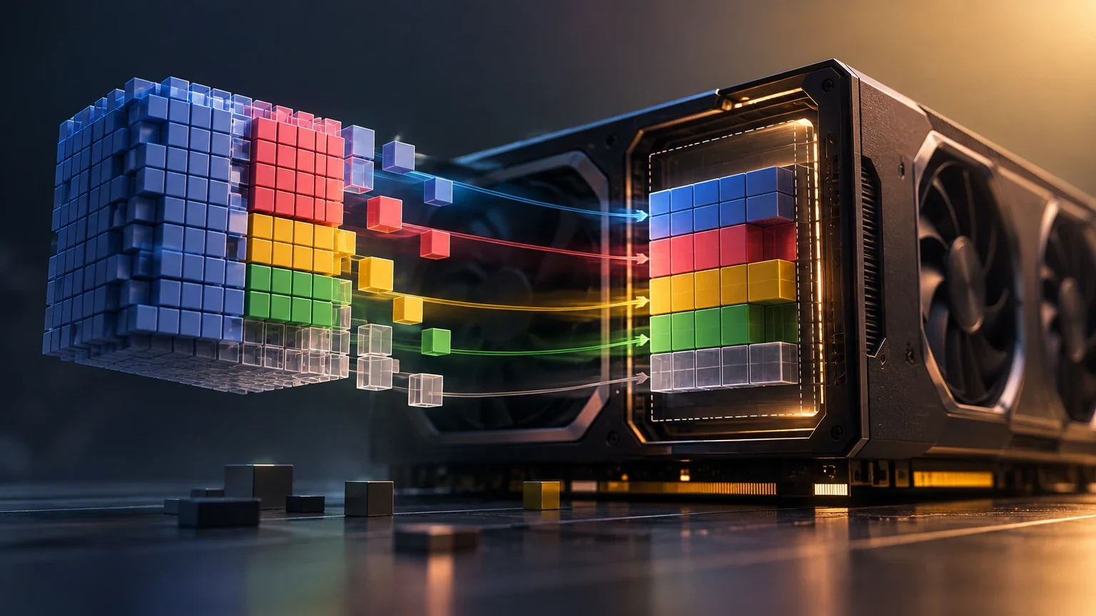 Ilustración editorial para ¿Cabe este modelo en tu GPU? Cómo estimar la VRAM antes de elegir hardware