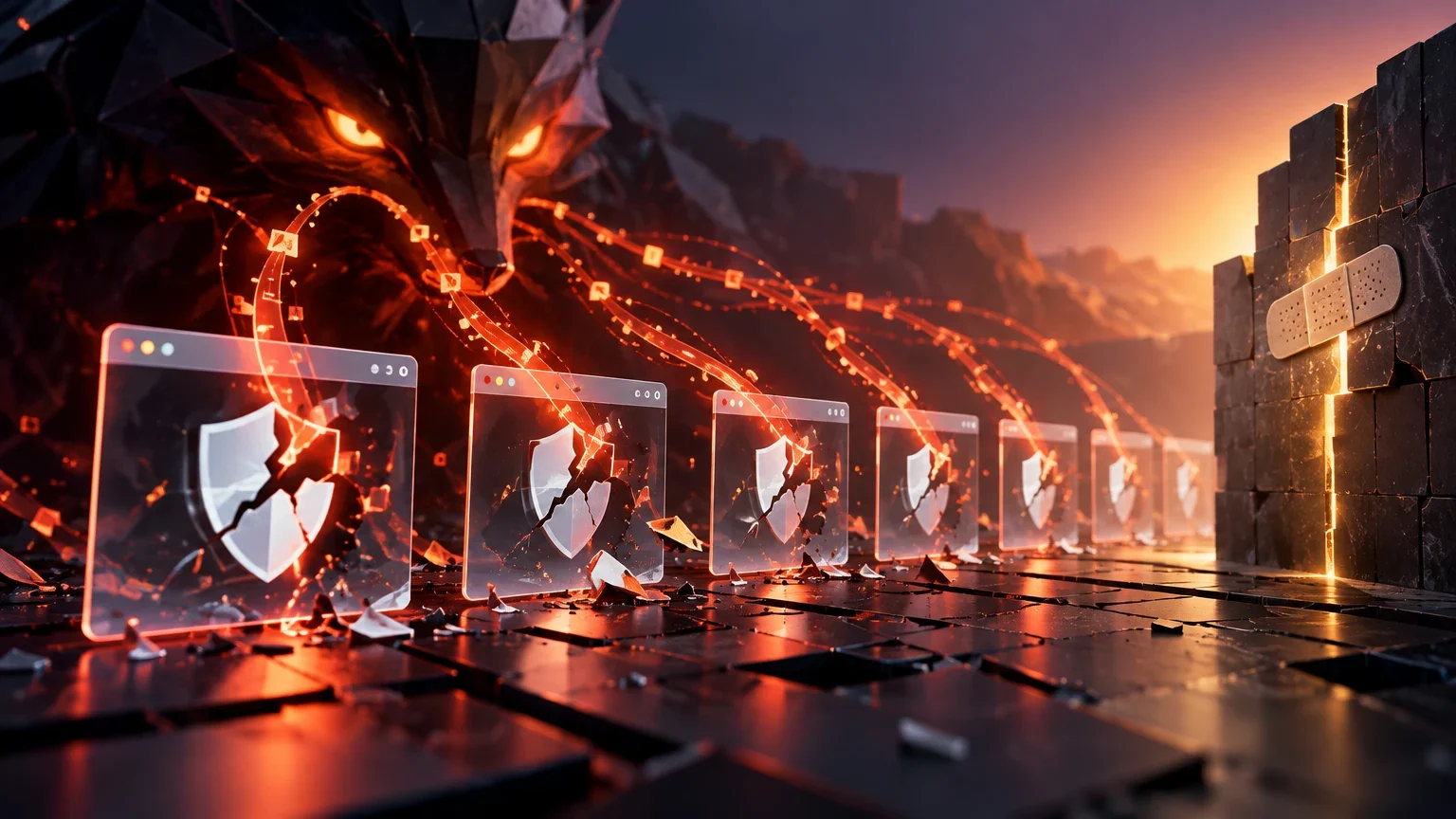Ilustración editorial para Epoch AI logró explotar seis versiones de Firefox con GLM-5.3 durante la ventana de parche